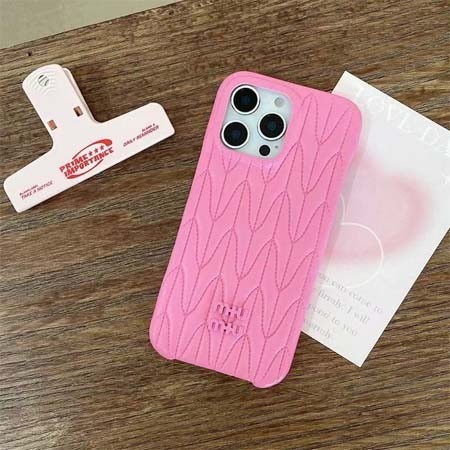 ミュウミュウ風ストリート芸能人覗き見防止iphone17ケースブランドmiumiuスマホケース