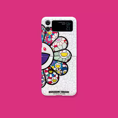 カイカイキキ風ストリート芸能人覗き見防止iphone18ケースブランドMurakamiSunflowerスマホケース