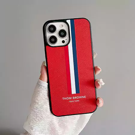 ThomBrowne風アウトドア芸能人耐衝撃iphone18ケースブランドスマホケース