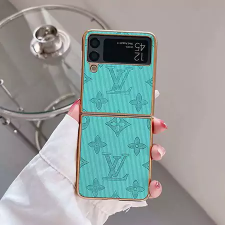 Z Flip6 ケース ルイヴィトン風 おしゃれ 高校生 画面保護