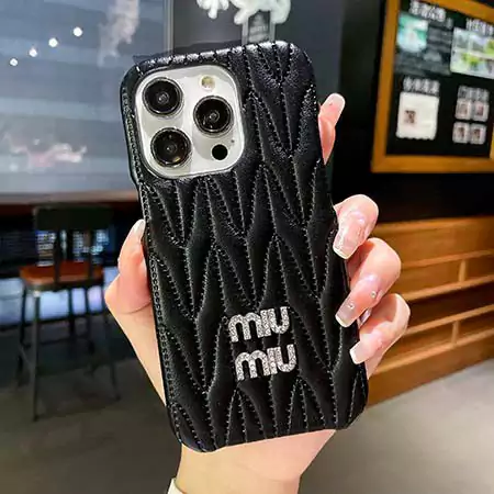 ミュウミュウ風ストリート芸能人覗き見防止iphone18ケースブランドmiumiuスマホケース