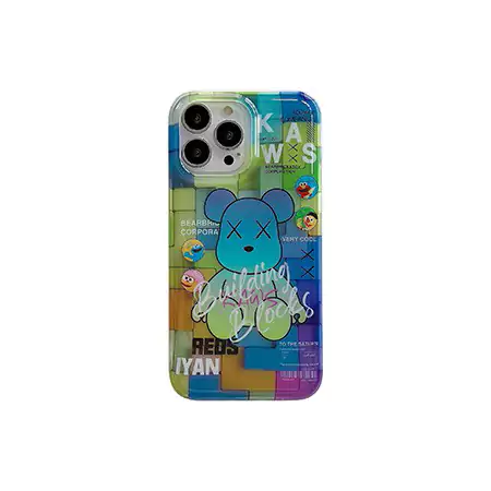 ベアブリック風ストリート芸能人覗き見防止iphone18ケースブランドbearbrickスマホケース