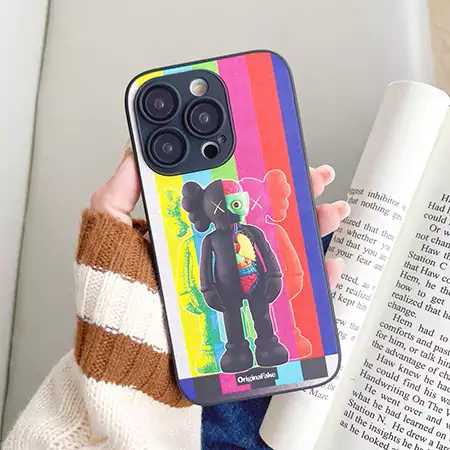 ベアブリック風ストリート芸能人覗き見防止iphone18ケースブランドbearbrickスマホケース