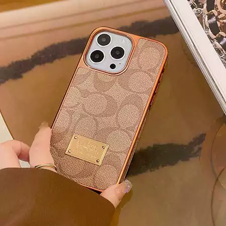 iphone15 携帯ケース コーチ ハイブランド スマホケース おしゃれ 芸能人 耐衝撃