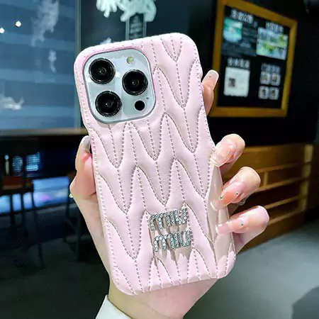 ミュウミュウ風ストリート芸能人覗き見防止iphone18ケースブランドmiumiuスマホケース