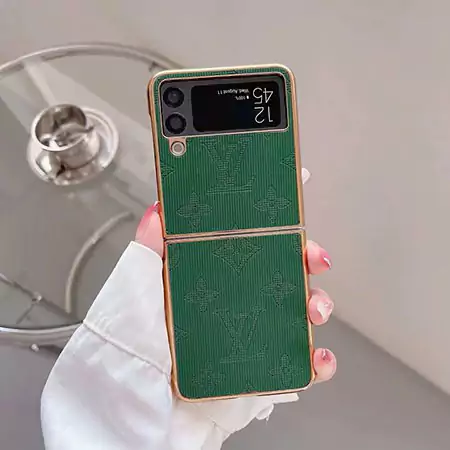 Z Flip6 ケース ルイヴィトン風 おしゃれ 高校生 画面保護