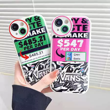 ヴァンズ風ストリート芸能人覗き見防止iphone18ケースブランドVANSスマホケース