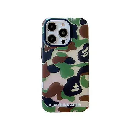 エイプ風アウトドア芸能人耐衝撃iphone18ケースブランドBapeスマホケース