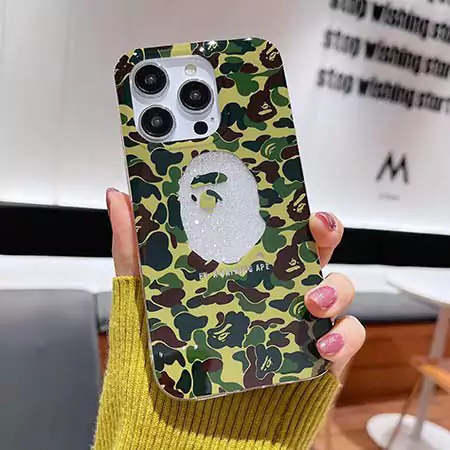 エイプ風ストリート芸能人覗き見防止iphone18ケースブランドBapeスマホケース