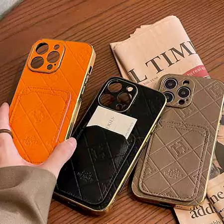 iphone16 カバー エルメス風 かわいい 大人 画面保護