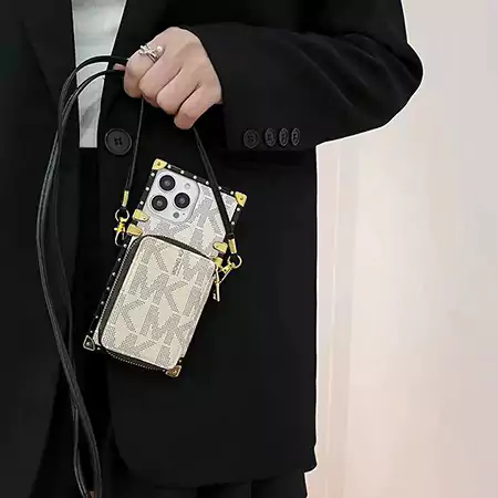 マイケルコース風ストリート芸能人覗き見防止iphone18ケースブランドMKスマホケース