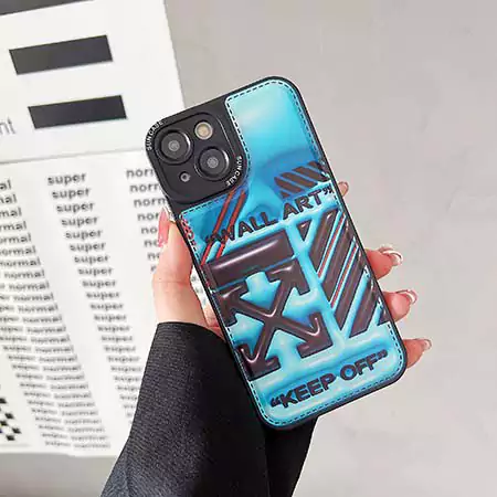 iphone15 ケース オフホワイト ハイブランド スマホケース おしゃれ 芸能人 耐衝撃