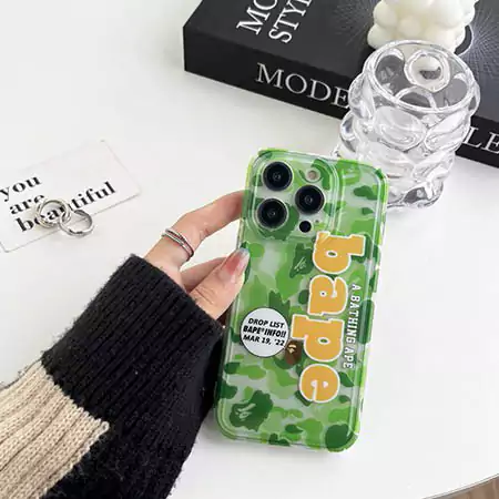 エイプ風ストリート芸能人覗き見防止iphone18ケースブランドBapeスマホケース