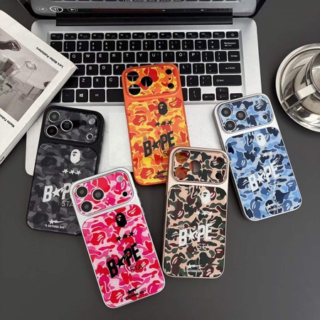 BAPE風ストリート芸能人覗き見防止iphone18ケースブランドスマホケース