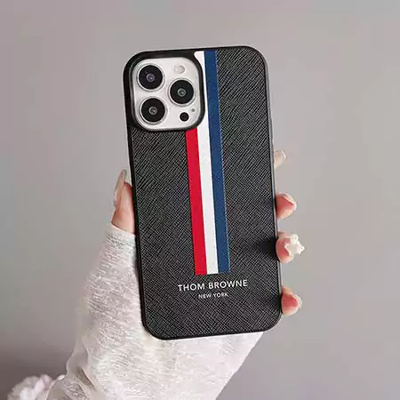 ThomBrowne風アウトドア芸能人耐衝撃iphone18ケースブランドスマホケース