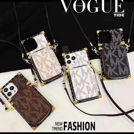 マイケルコース風ストリート芸能人覗き見防止iphone18ケースブランドMKスマホケース