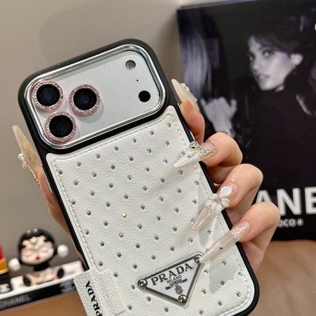 プラダ風ストリート芸能人覗き見防止iphone18ケースブランドPRADAスマホケース