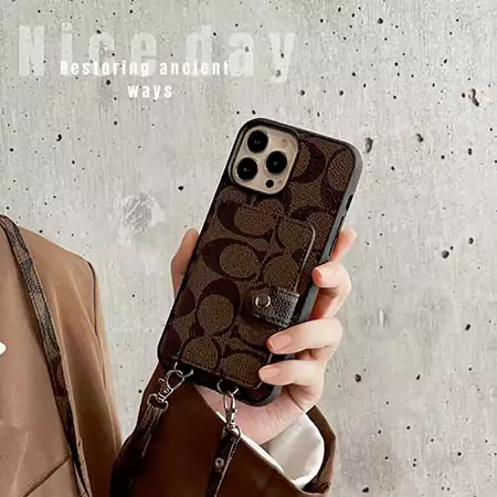 iphone17 保護ケース コーチ ハイブランド 安い 大人 滑り止め