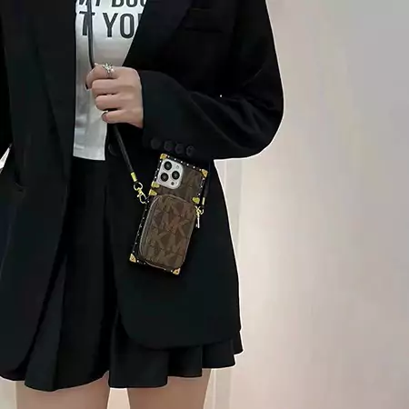 マイケルコース風ストリート芸能人覗き見防止iphone18ケースブランドMKスマホケース