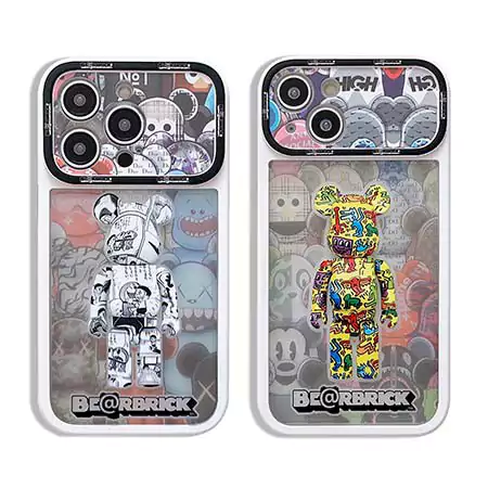 ベアブリック風ストリート芸能人覗き見防止iphone18ケースブランドbearbrickスマホケース