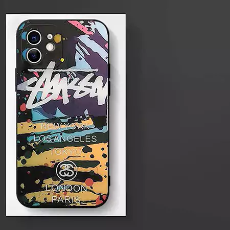 iphone18 ケース ステューシー ハイブランド スマホケース おしゃれ 芸能人 耐衝撃