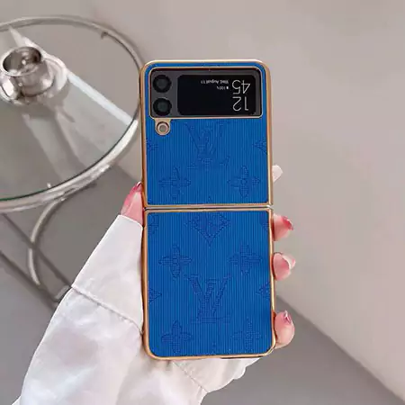 Z Flip6 ケース ルイヴィトン風 おしゃれ 高校生 画面保護