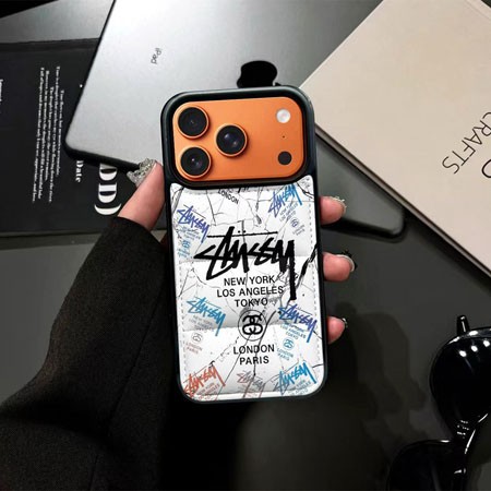 ステューシー風ストリート芸能人耐衝撃iphone17ケースブランドstussyスマホケース