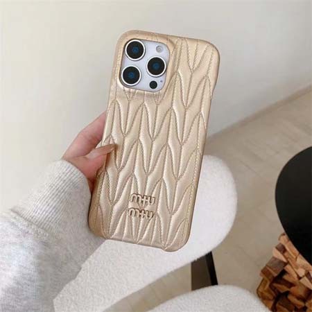 ミュウミュウ風ストリート芸能人覗き見防止iphone17ケースブランドmiumiuスマホケース