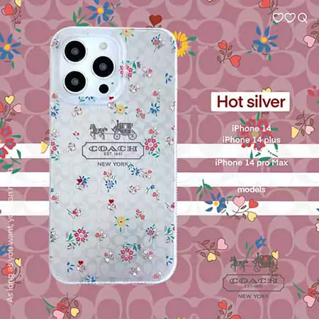 iphone18 ケース コーチ ハイブランド スマホケース シンプル 大人 軽量