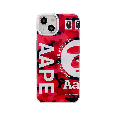 エイプ風アウトドア芸能人耐衝撃iphone18ケースブランドAapeスマホケース