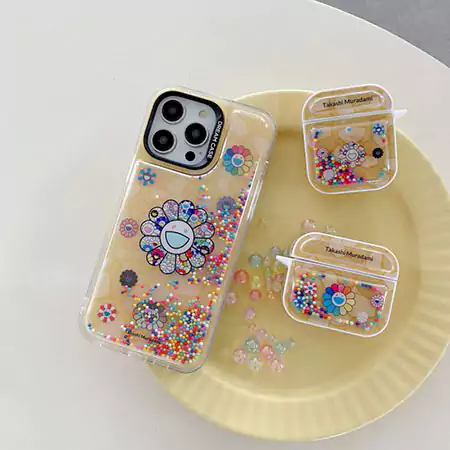 MurakamiSunflower風アウトドア芸能人耐衝撃iphone18ケースブランドスマホケース
