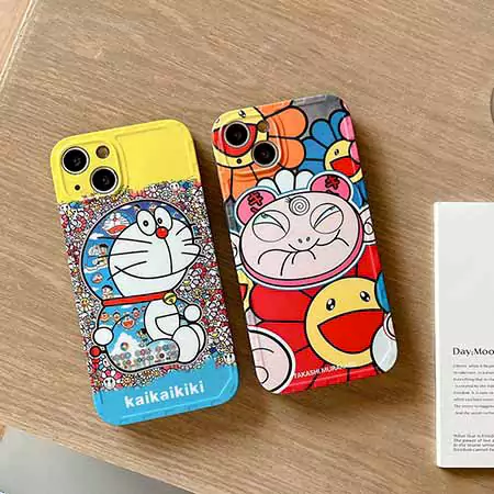 カイカイキキ風ストリート芸能人覗き見防止iphone18ケースブランドMurakamiSunflowerスマホケース