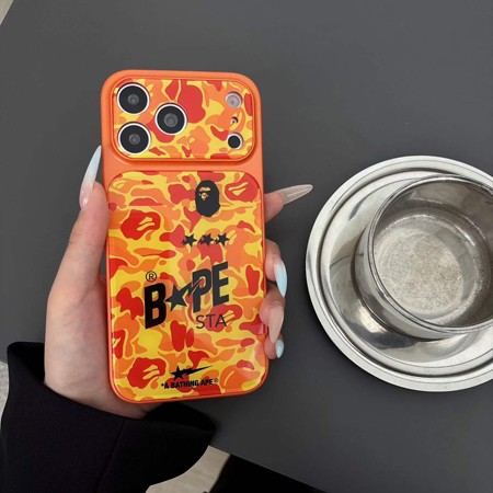 BAPE風ストリート芸能人覗き見防止iphone18ケースブランドスマホケース