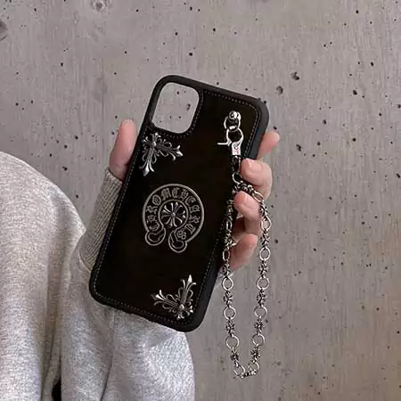 iphone14 ケース Chrome Heart風 ストリート 高校生