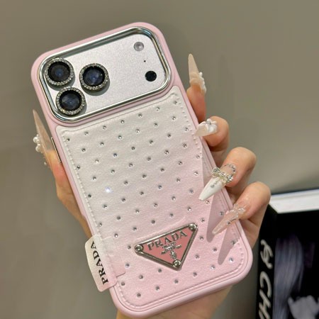 プラダ風ストリート芸能人覗き見防止iphone18ケースブランドPRADAスマホケース