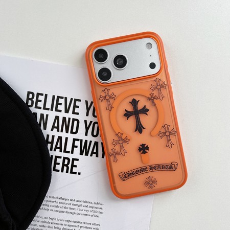 iphone18 ケース Chrome Heart かっこいい ストリート
