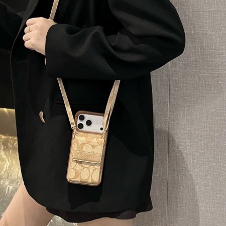 iphone18 ケース Coach風 おしゃれ 流行り