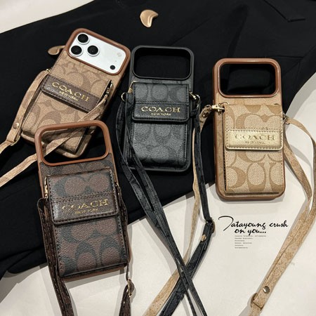 iphone18 ケース Coach風 おしゃれ 流行り