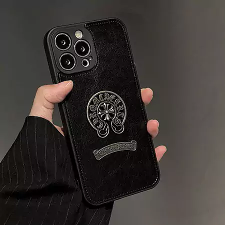 iphone13 ケース Chrome Heart 風 かっこいい メンズ
