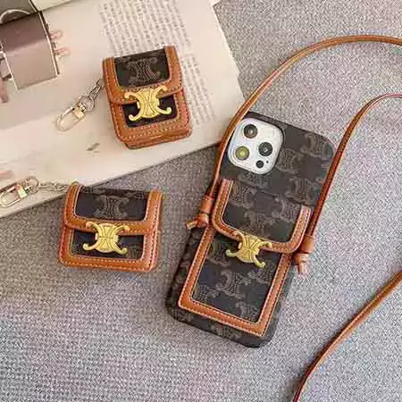 iphone17 ケース セリーヌ風 カード収納 シンプル 大人