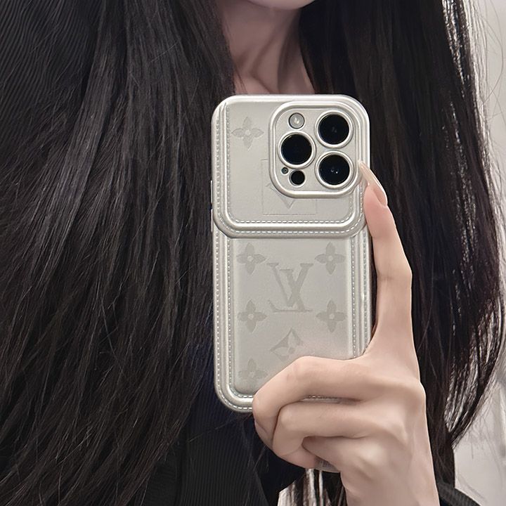 LVブランド電気メッキシルバーiPhone 15proケース