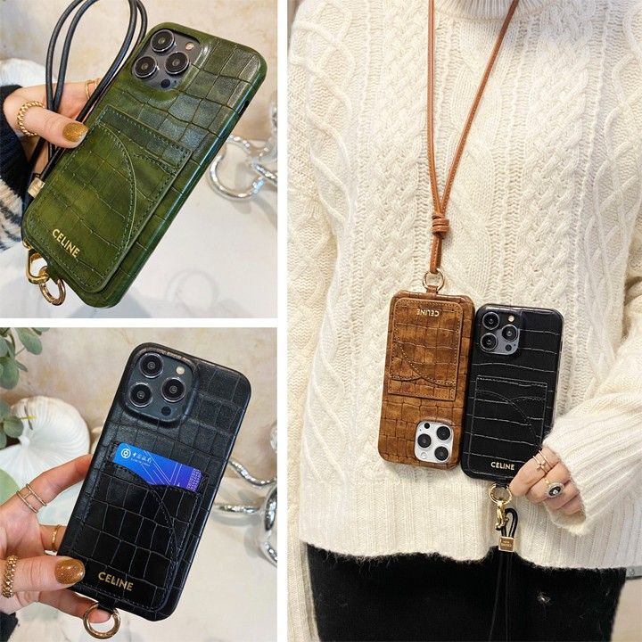 レザー スネーク柄素材 プランド柄セリーヌ iphone15 pro ケース