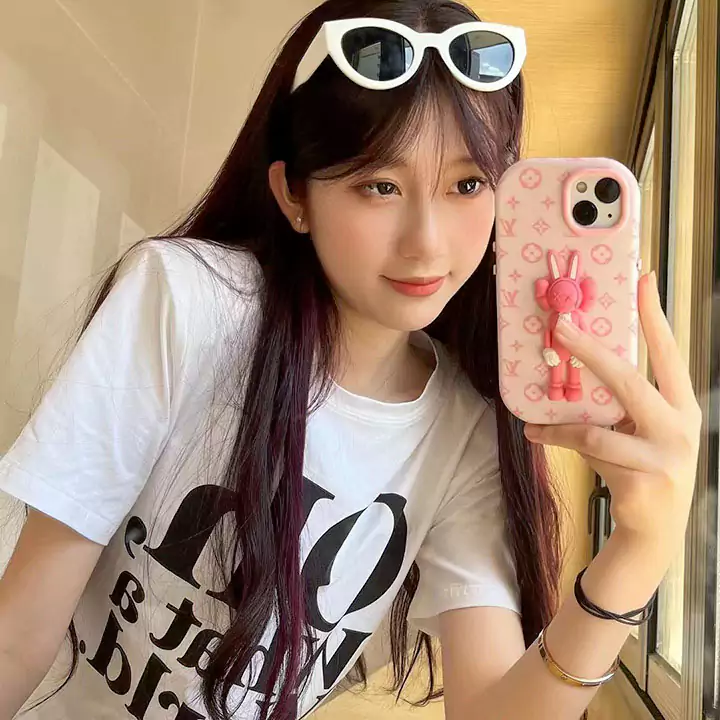 ウサギの女の子 薄い断面 LV iPhone14proケース