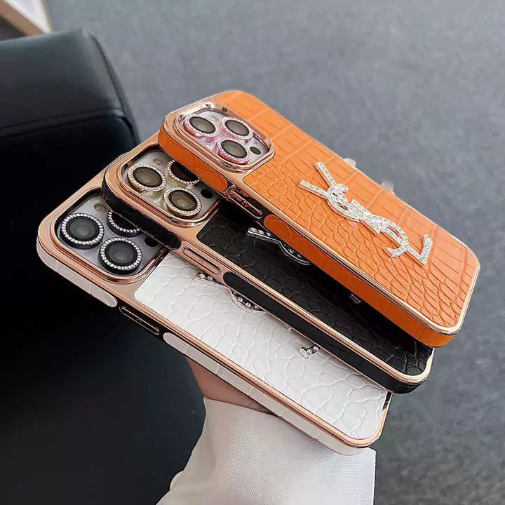 クロコダイル柄ハイブランドイブサンローランiPhone15携帯ケース