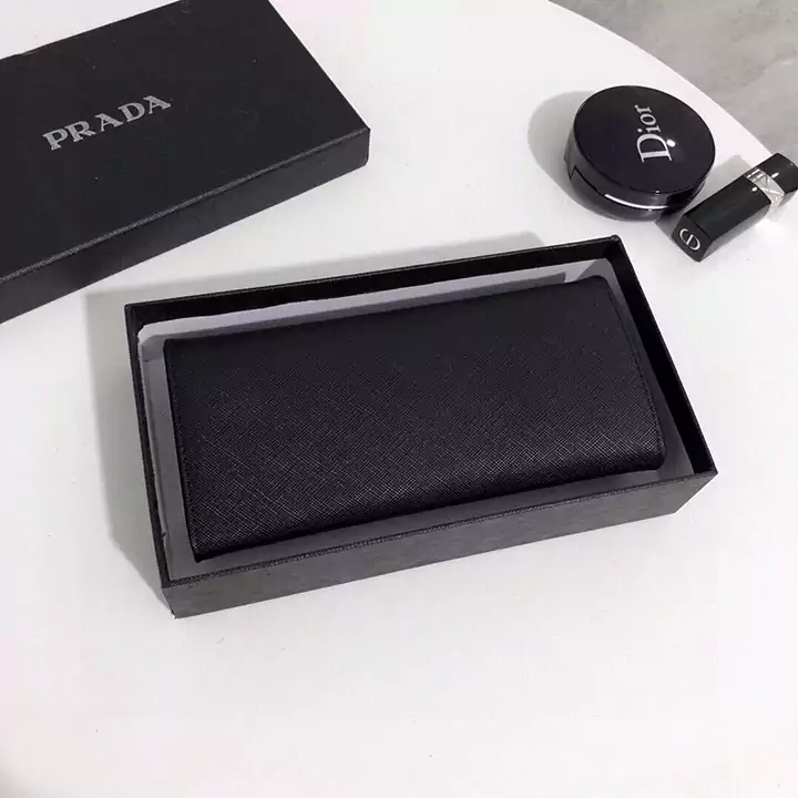 【Pradaセール】プラダ*サフィアーノレザートリムナイロン長財布☆