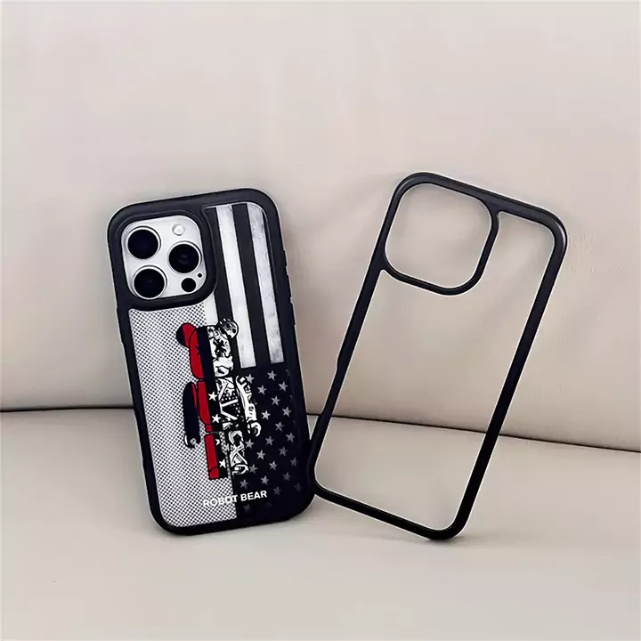 iPhone 13プラスケースBearbrickシリーズ-暴力的なクマ