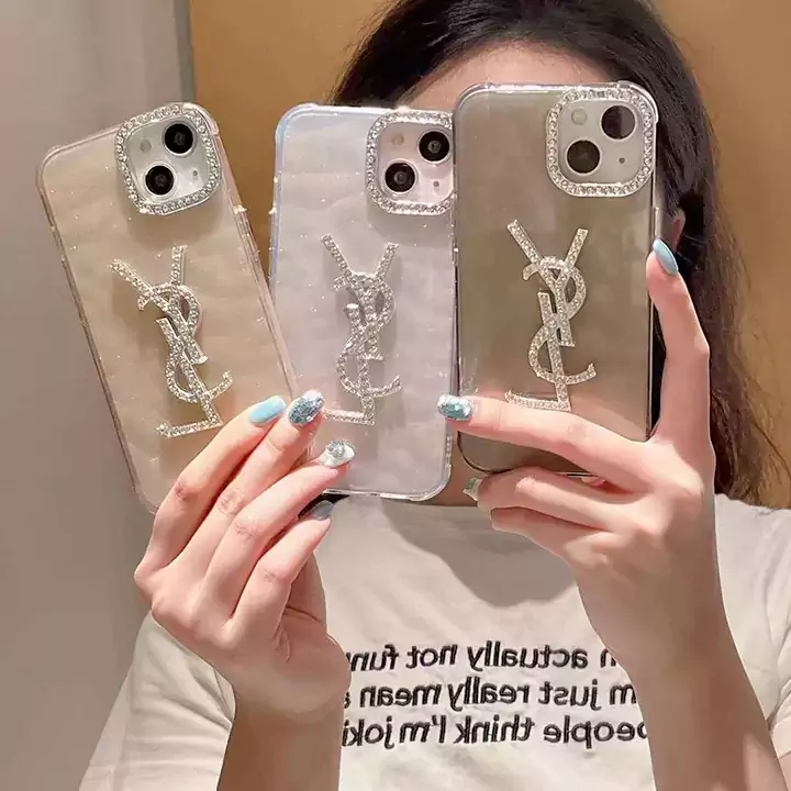 ダイヤモンドレンズ キラキラ YSL iPhone 16 スマートフォンケース