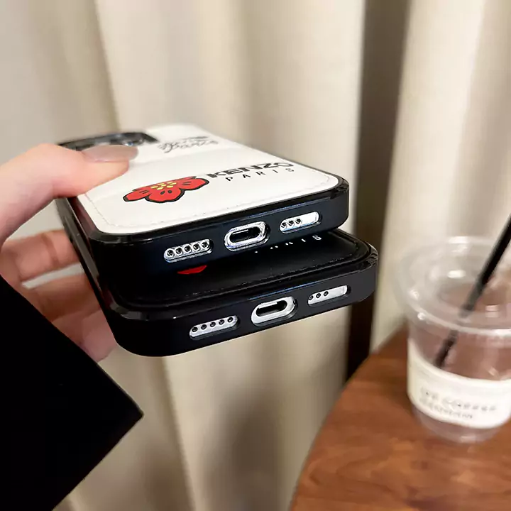KENZOブランドGalaxyS24用フェザーiPhone16ケースシリコン