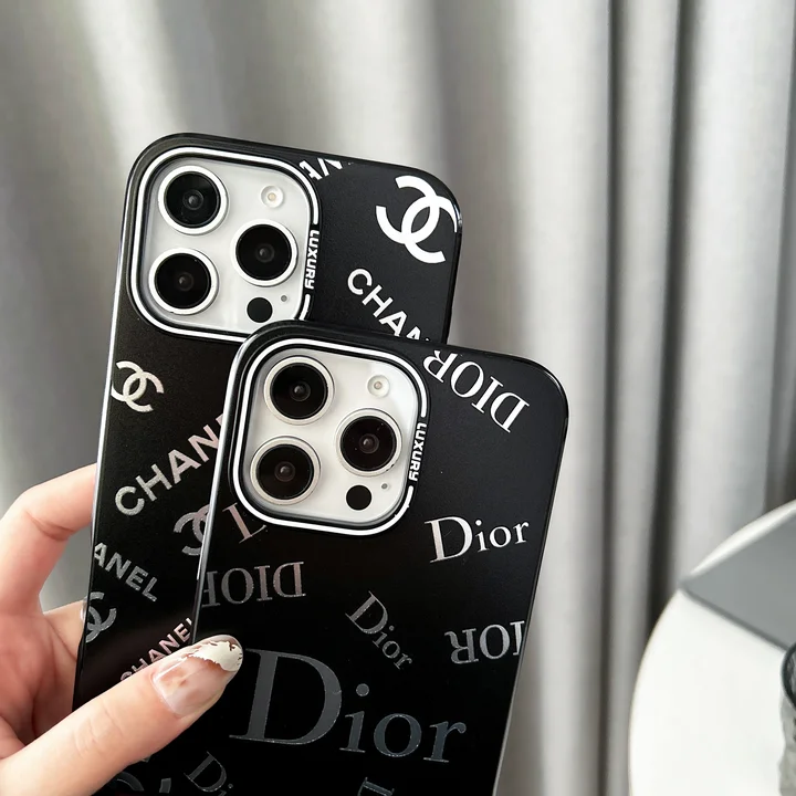 DIOR iPhone 15 Pro/Plus ブラック スマートフォンケース