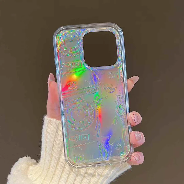 可愛い iPhone 16 シャネルチェーン保護ケース